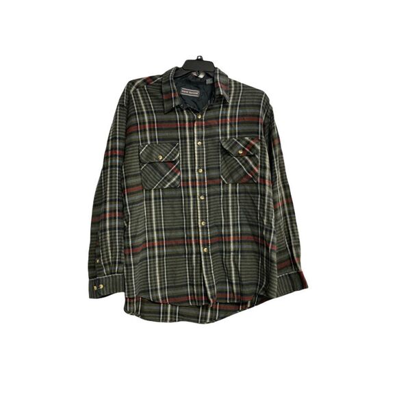 DAVID TAYLOR, Men’s Plaid,2XL, Shirt, Green - Picture 1 of 8